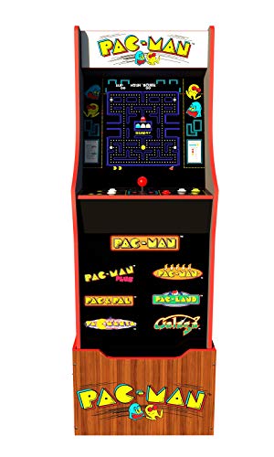 Arcade1up Pac -Man 40ª edição Home Arcade Machine, 7 jogos em um gabinete de 1, 4 pés com riser de 1 pé - jogos eletrônicos
