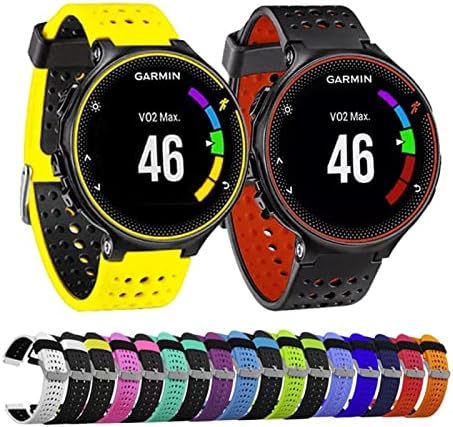 TTUCFA Relógio Banda Silicone Substituição Principal para Garmin Forerunner 235 220 230 620 630 735xt pulseira de esporte ao ar livre