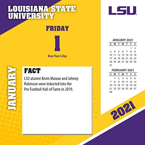 Turner Sports LSU Tigers 2021 Box Calendário