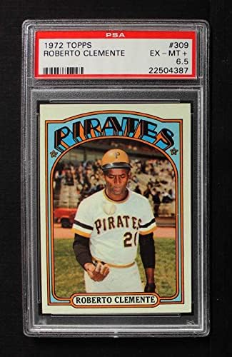 1972 Topps # 309 Roberto Clemente Pittsburgh Pirates PSA PSA 6.50 Piratas