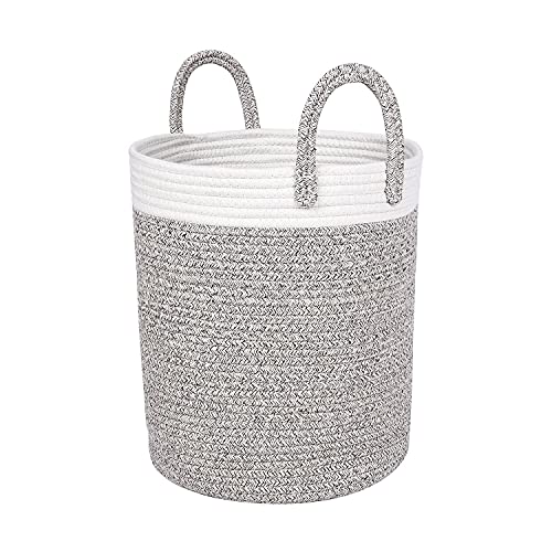 Amazing Prime - cesta de armazenamento de corda grande - 15 x 13 Modern fort Touch Basket - Caspo de corda de algodão