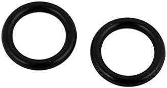 Aexit 5pcs de borracha preta 13 mm x 1,9 mm Resistência ao calor resistente a óleo NBR NBR Nitrile O anel de anel de borracha anel de vedação