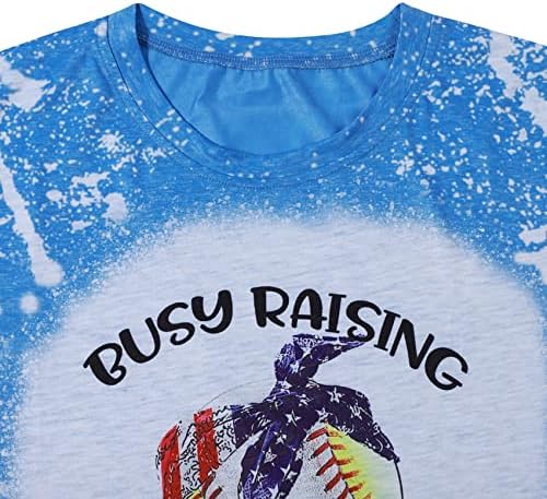 Ocupado criando bailares camiseta feminina amantes de beisebol camisa softball EUA camisetas engraçadas tee gráfico