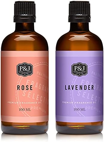 P&J Trading - Rose & Lavender Oils - Óleos de perfumação de grau premium - 100ml - 2 pacote