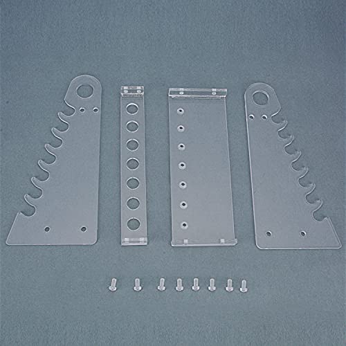 Rack de pipeta de stonylab, rack de suporte de suporte de stand stand de plexiglasse destacável com 1,5 cm de diâmetro