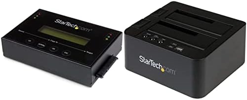 Startech.com 1: 1 Duplicador de disco rígido independente com gerente de imagem em disco para backup e restauração e .com duplicador de disco rígido independente, hdd hdd/ssd externo hdd/ssd cloner/copiadora