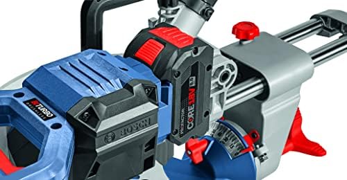 Bosch GCM18V-10SDN14 Profactor ™ 18V Cirurgião 10 in. Mitra de escorregamento de dois níveis kit com core18v 8.0 AH Bateria de desempenho