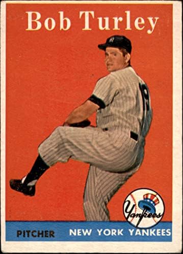 1958 Topps 255 Bob Turley New York Yankees Dean's Cards 2 - Good Yankees