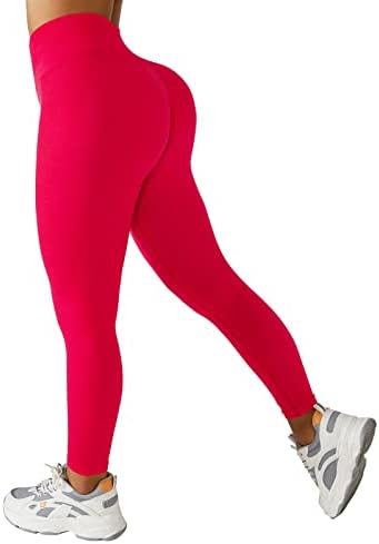 Aibianocel Scrunch Butt Leggings Leggings Mulheres de cintura alta calça de treino sem costura calças de ioga de