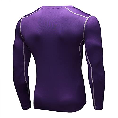 Camisas de compressão para homens casuais de manga longa esportes ao ar livre Top Running Treino Athletic Tshirt Gym Yoga Under Sirt