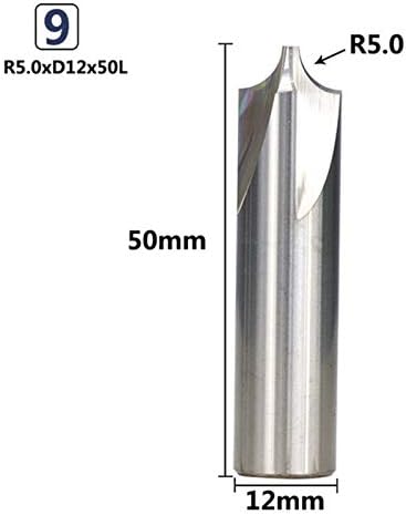 XMeifei Fret Bit Bit Set 1PC R0.5-R5.0 Rounding Rounding Fim Mill Tungstênio Bit de roteador de carboneto para Machine