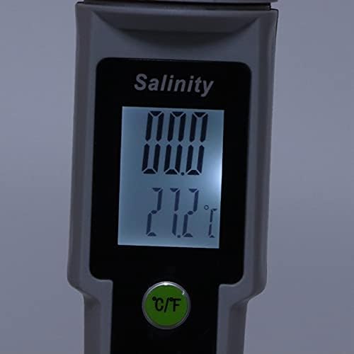 Medidor de salinidade do medidor Topincn testador de água digital, medidor de salinidade Tipo de caneta digital Testador de salinidade