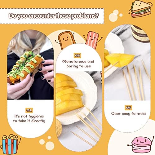 French Fries Contêineres Cup de 50 PCs 14 oz Fries Frenchs Holder Containers Copo e 100 PCs Cocktails de bambu Picks descartáveis ​​Take Boun Baking Sandwich Kraft Cup Cones de casamento