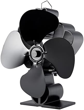 Xfadr srliwhite Black Stove Fan 4 lareira ventilador calor alimentado a lenha queimador de madeira Eco Fan amigável