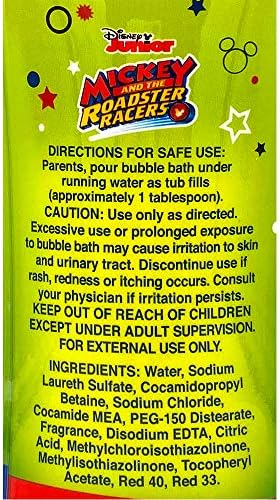 Disney Mickey Mouse Bubble Bath 8 oz - aroma muito legal da baga e parabenos não tóxicos e bpa grátis