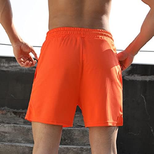 Calça de verão de jinfe tendência de cor sólida calça de moletom masculino que administra shorts de fitness jovens calças casuais casuais