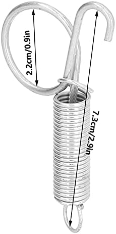 Gancho da porta da gaiola da mola, porta da gaiola gancho de metal de metal de metal gancho 20 pcs para fixar o equipamento de agricultura de porta de gaiola de gaiola de coelho