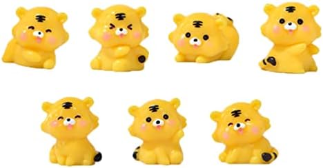 Natividade de nuobestim Conjunto de animais Figuras do ano, 7pcs 2022 Ornamento de ano novo do ano novo chinês