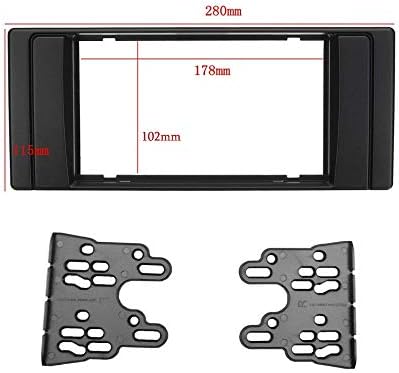 2 DIN CAR SELEO RÁDIO FASCIA PLACA DA PLAÇA DA PASSO DE MONTAGEM DO KIT DE AUDIO GPS DVD Adaptador Fascia Substituição