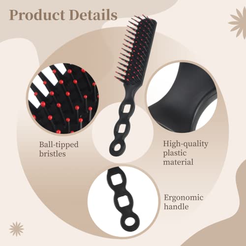 Anjetano 100 embala escovas de cabelo, escova de cabelo anti -emertiga pentes de massagem estática, pentes de cabelo de plástico descartáveis