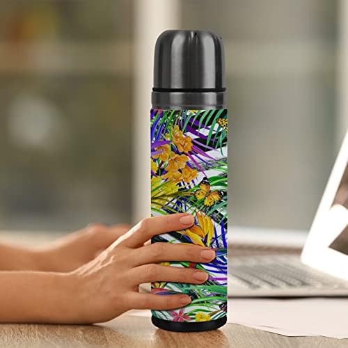 Vantaso Isoled Water Bottle Bottle Colorful Tropical Flowers Floral Butterfly Isollo