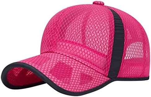 Baseball Cap Womens mens casual, ajustável, boné de verão de verão chapéus de gorro com gordura de esportes esportivos ao ar livre