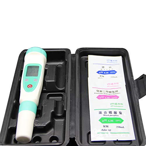 Digital Ph medidor de alta precisão Tamanho do bolso PH Medidor Faixa de medição de 0,1-14ph Para água de bebida, indústria