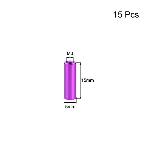 UXCELL 15 PCS M3X15MM RONAÇÃO STAPEFF STAPEOFF SPACER FEMAN PURPHO PONTRO PARA DRONE FPV Quadcopter RC RC Multirotores Parts DIY