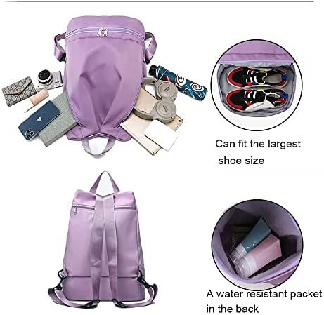 Mochila Maytopia Gym Backpack for Women Backpack à prova d'água com compartimento de sapatos Backpack Sports B869