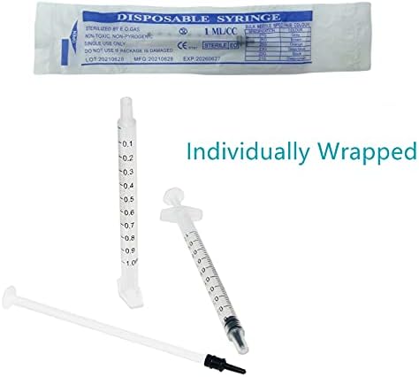Otkarxus 1ml seringas- 30 pcs sem seringa de agulha com tampas seladas individualmente para reabastecer e medir