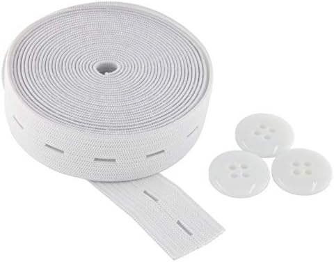 Banda de costura plana Spool com buracos, elásticos elásticos, ideal para bandas e decotes de bricolage DIY