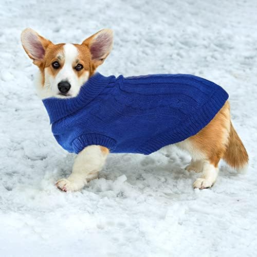 Weewooday 4 pedaços de camisolas pequenos de cães maconha suéter de cão de estimação para cães de inverno cães de cachorro