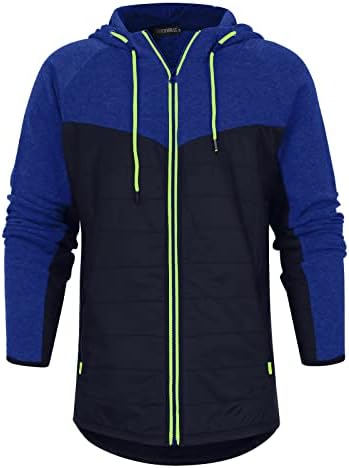 Jackets de inverno para homens Casual Casual Casual Sports Diretas de manga comprida Zipper casacos de casaco com capuz