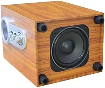 QJPAXL Wooden 2.1 Subwoofer alto -falante celular Notebook Desktop Computador USB Wired Universal Speaker