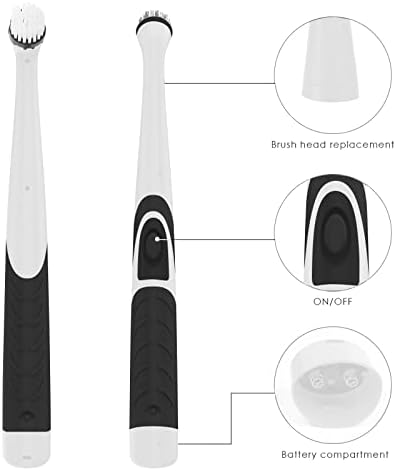 Escova de limpeza elétrica para azulejo e banheira, escovas de limpeza domésticas de lavagem elétrica com 5 cabeças e