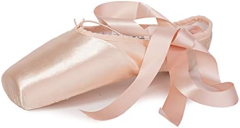 Sapatos Hroyl Ballet Pointe com fita para mulheres e meninas profissionais de sapatos, ABC