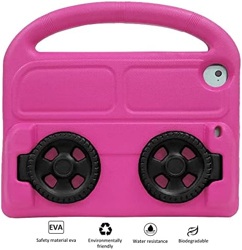 Xboun Kids Case for iPad mini 5 4 3 2 - Série de rodas de carro EVA prova de choque de choque, gabinete conversível