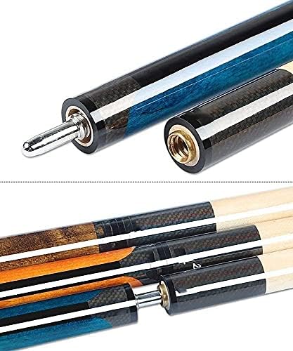 Haieshop Pool Cue Pool Stick 58 polegadas 19-20 oz 1/2 maduro de bordo articulado Cue com dicas de 10 mm usadas no clube escolar