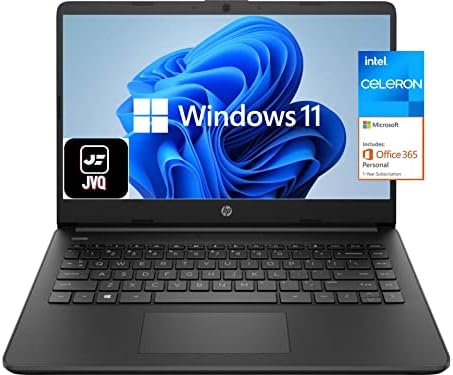 2022 Laptop HP mais recente HP 14 , Intel Celeron N4020, 8 GB de RAM, espaço de 128 GB, Escritório 365 de 1 ano, Wi-Fi, HDMI, USB-C,