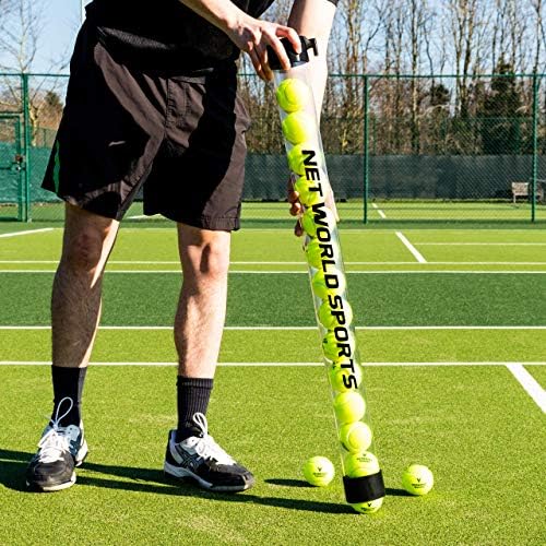 Vermont Tennis Ball Pick Up Tube [Capacidade de 15 bola] - coleção simples de bola de tênis | Equipamento da quadra de tênis | Equipamento de treinador de tênis | Equipamento de treinamento de tênis
