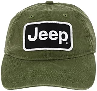 Jeep Premium Chino Swill Twill Bordado Logotipo de texto - verde