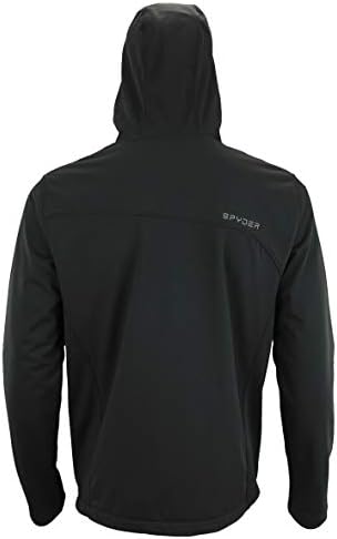 Spyder Men's Full Zip com capuz macio casaco macio, opções de cores