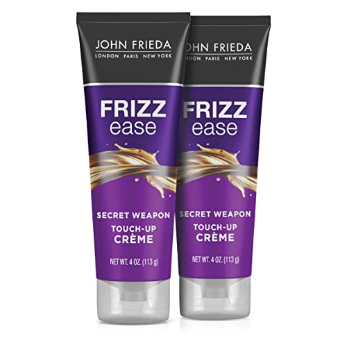 John Frieda Anti Frizz, Arma secreta de facilidade de Frizz Toupe Creme de Cabelo, Creme Anti-Frizz, ajuda a acalmar e suave