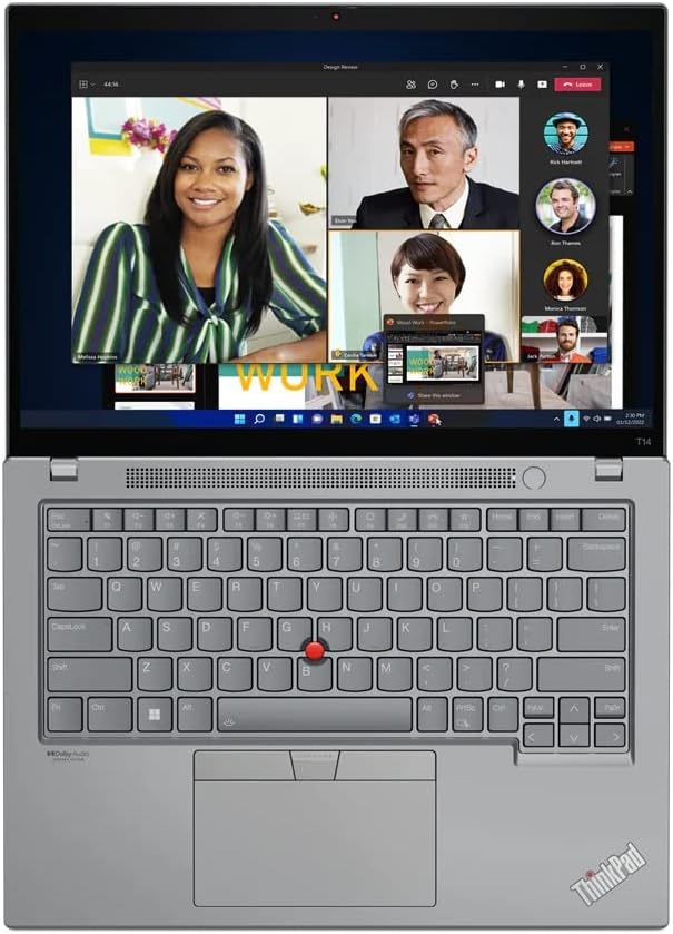 Lenovo Gen 3 ThinkPad T14 Laptop com processador Ryzen 5 Pro 6650U, Wuxga 300nits Anti-Glare Non-Touch Display, 16 GB de RAM, 512 GB SSD, Wi-Fi 6E, teclado de retroilumos e Windows 11 Pro