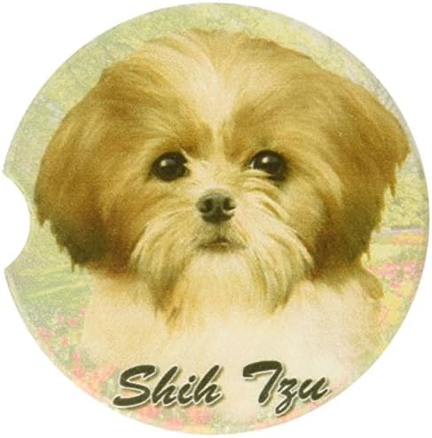 Animais de E&S Tan e White Shih Tzu Coaster, 3 x 3