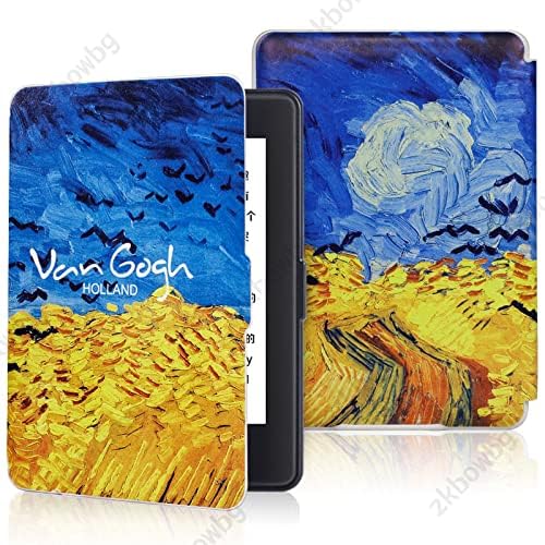 Caso para Kindle Oasis 10/9ª geração de 7 polegadas PU Cover Smart com um recurso de esteira de sono automático para o Oasis Kindle Slim, aproveite as flores