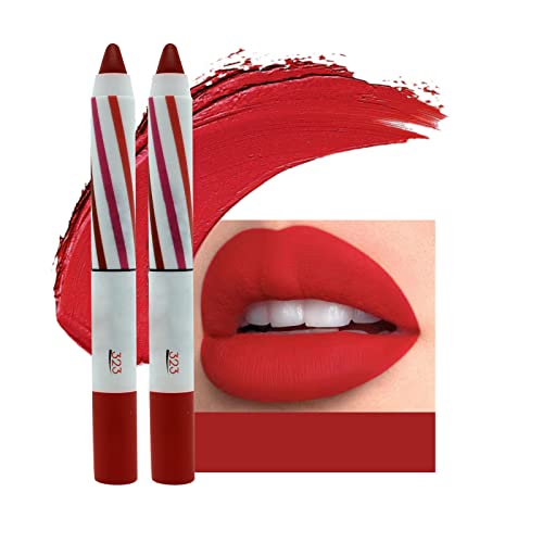 Jelly Lip Tint 2pc Lipstick lápis Lip Lip Velvet Silk Lip Gloss Maquiagem Lipos Lipos de Lipliner com Lipos Lip Sexy Torno Cosmético Novice Fácil de Usar Alto Velvet Lipstick Lipsticker Lipliner Korean Stain