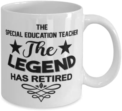 Professor de educação especial Mug, The Legend se aposentou, idéias de presentes exclusivas para professores de educação especial,