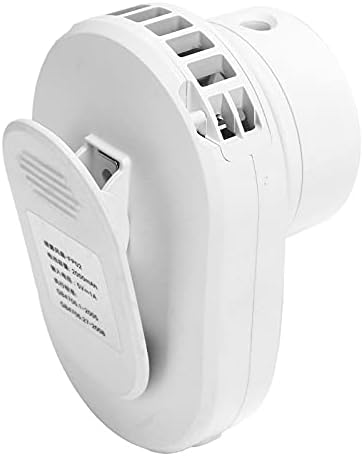 Ventilador de clipe de refrigeração do pLPLAAOO, ventilador de pescoço branco Abs, ventilador pessoal portátil, ventilador
