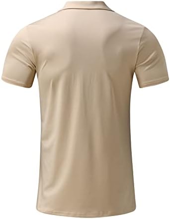 Camisa muscular masculina de Aixdir Treino de manga curta Top casual ativo roupas finas camisas pólo